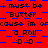 Red background with blue pixelated pattern, repeating text "i must be Butter cause im orcause im orcause im or a Roll :D :D" in black pixelated font, four identical text blocks arranged in a