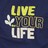 Pixelated text 'LINE', 'TROLLA', and 'LIFE' in yellow, brown, and white on dark blue background with a small white arrow-like shape.