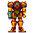 Pixel art buddy icon featuring a red armored character with green visor and yellow/orange armor, alongside green text reading "Original Icons .com" on dark background.