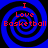 Four identical blue and black spiral patterns with red text reading "I Love Basketball" arranged in a
