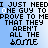 Pixelated text on a light blue background with white and black lettering, showing variations in the word 'SOME' across four quadrants.