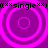 Four identical circular patterns with concentric rings in bright magenta on a dark purple background, each pattern bordered by black text reading "(***single***)".