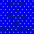 Blue background with white dots, repeating text '4ever & Always Ian' and a of numbers in dark pixels