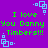 Purple background with green text reading "I love You Danny Timbers!!" and light blue square patterns.