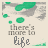 Static image with repeated text 'there's more to life' over a background of green and gray abstract shapes on beige.