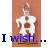 Pixelated figure in white shirt with brown patches stands against orange background, blue text "I wish..." below.