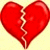 A red broken heart icon with a jagged crack, next to pixelated text reading 'You are my glue' on a light yellow background