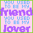 Pixelated text on a pink background with green border, displaying two phrases in blue and purple lettering.