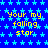 Blue background with light blue star pattern and yellow text repeating 'your my falling star' in pixelated font.