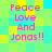 Pixelated text 'Peace Love And Jonas!!' appears in four identical positions on a cyan-yellow checkered background with pink lettering