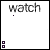 Animated contact sheet of a 5x5 grid showing sequential frames of a pixel-art animation with text and pattern changes, featuring the word 'watch' at top and evolving purple/pink patterns below on white background.