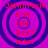 Four identical circular icons with concentric rings display red text on a purple background, each reading 'JenniferH has the best site!' in pixelated font.