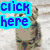 Four pixelated display text and images: a dog with blue text, a dog in red with green text, a dark figure with yellow text, and a teddy bear with purple text