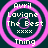 Four identical circular icons with pink concentric rings and white text on a dark background, each displaying 'Avril Lavigne The Best' and 'xxxx' below.