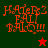 Four display pixelated text 'HAIEPZ FALI BALO!!!' with star symbols; top-left and bottom-right have green backgrounds, top-right and bottom-left red backgrounds