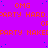A static image with a bright purple background featuring repeated orange text phrases and scattered blue dots.