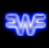 A 3x3 contact sheet of animated frames from a Weezer-themed AIM buddy icon featuring neon logo animations and text elements on green backgrounds.
