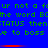 Blue background with green pixelated text repeating 'ur not a fcur', 'the word BOne', 'STATUS then:TATUS', and 'x to boss' in two , separated by red horizontal bars