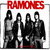 A pixelated animated contact sheet showing two frames of a Ramones-themed buddy icon with band members and text elements.