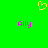 Green background with yellow pixelated heart symbol above two pink 'Ally' text instances.