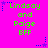 A bright pink background displays repeated green text reading "Lindsay and Paige BFF" with blue star icons, where the stars alternate between solid and dotted outlines.