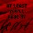 Red background with repeated text "AT LEAST YOU'LL HAVE MY" and stylized cursive script, showing animation changes in letter opacity and partial character visibility.