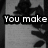 A four- with text and imagery: top-left grayscale silhouette, top-right bold black-and-white text, bottom-left sunset over water, bottom-right empty gray