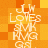 A static image with a pixelated orange and yellow checkered background displaying repeated white text elements.