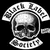 Pixelated grayscale icon shows a skull wearing a helmet with 'BROOKLYN' text above and 'STYLES' below, next to an Iron Cross symbol.