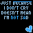 Pixelated text repeats 'JUST BECAUSE I DON'T CRY DOESN'T MEAN I'M NOT SAD' with blue hearts on black background, some frames show heart animation.