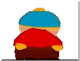 Animated sequence of a cartoon character in red jacket and blue hat with yellow accents, showing subtle pose changes across frames.