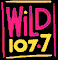 A 2x2 contact sheet of four animated frames showing a neon-style radio station logo with