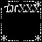 Black background with white pixelated text 'frxxx' in four quadrants, surrounded by dashed lines and asterisk-like symbols at corners and midpoints.