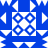 Blue and white pixelated icon with four circular blue and white patterns arranged in a 2x2 grid on a white square background, surrounded by blue and white geometric shapes.