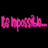 Animated text sequence displays 'I can't U you' with blue letter variations cycling through 'U', 'Un', and 'Unlove' against a black background.