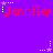 Purple background with red text 'Jennifer' repeated three times in two , surrounded by white and purple star-shaped pixel clusters