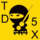 Animated contact sheet of five 40x40 pixel AIM buddy icons on yellow background with black outlines, featuring a ninja figure, Angry Birds character, Pikachu, ghost, and handgun design.