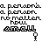 four identical pixelated icons showing a stick figure with the text 'small' in multicolored letters above it, each icon displaying different color variations across three