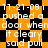 A static image with orange and black checkered background displaying repeated white text about pushing a door and saying pull.