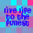 Pixelated text 'live life to the fullest' in blue on a cyan and pink checkered background with visible pixelation artifacts.