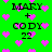 Green background with pink pixelated hearts and repeated text 'MARY + CODY 22' in black block letters.