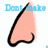 nine identical cartoon noses with black outlines and peach skin tones, each overlaid with blue text reading "Dont make fun of me because I am" and pink text that progressively spells out "JEW"