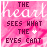 Two animated frames of a pink-themed buddy icon with text and heart symbols arranged in different orders.