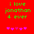 Green text on red background reads 'i love jonathan 4 ever' with pink hearts below, two versions show heart animation changes.