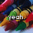 A pixelated image of colorful crayons with overlaid text reading "yeah. i think ive seen that in a crayon box before.".