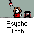 Animated contact sheet of a pixel art character with brown hair and red shirt performing actions across 18 frames, including speech bubbles and text overlays on gray background.