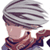 Pixelated 50x50 AIM buddy icon showing a character with silver hair and red clothing in profile view, rendered in low-resolution pixel art style.