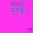 Bright pink background with cyan text '3800 3.7.3' repeated in a pattern and purple heart symbols scattered across the image