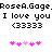 Pixelated text and symbols repeat across two side-by-side on a white background