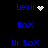 Blue text labels on black background with two distinct animated effects: a white heart and a white starburst pattern.